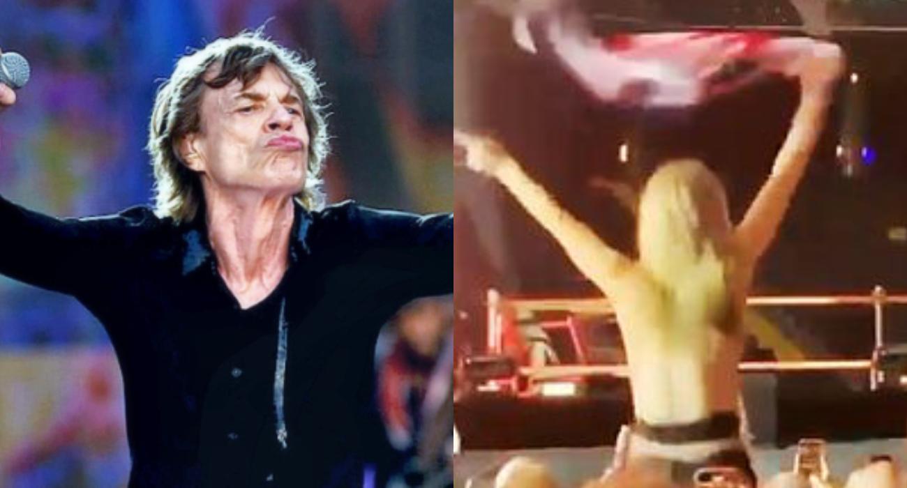Pokazała piersi podczas koncertu The Rolling Stones i dostała konkretną odpowiedź od Micka Jaggera [wideo]