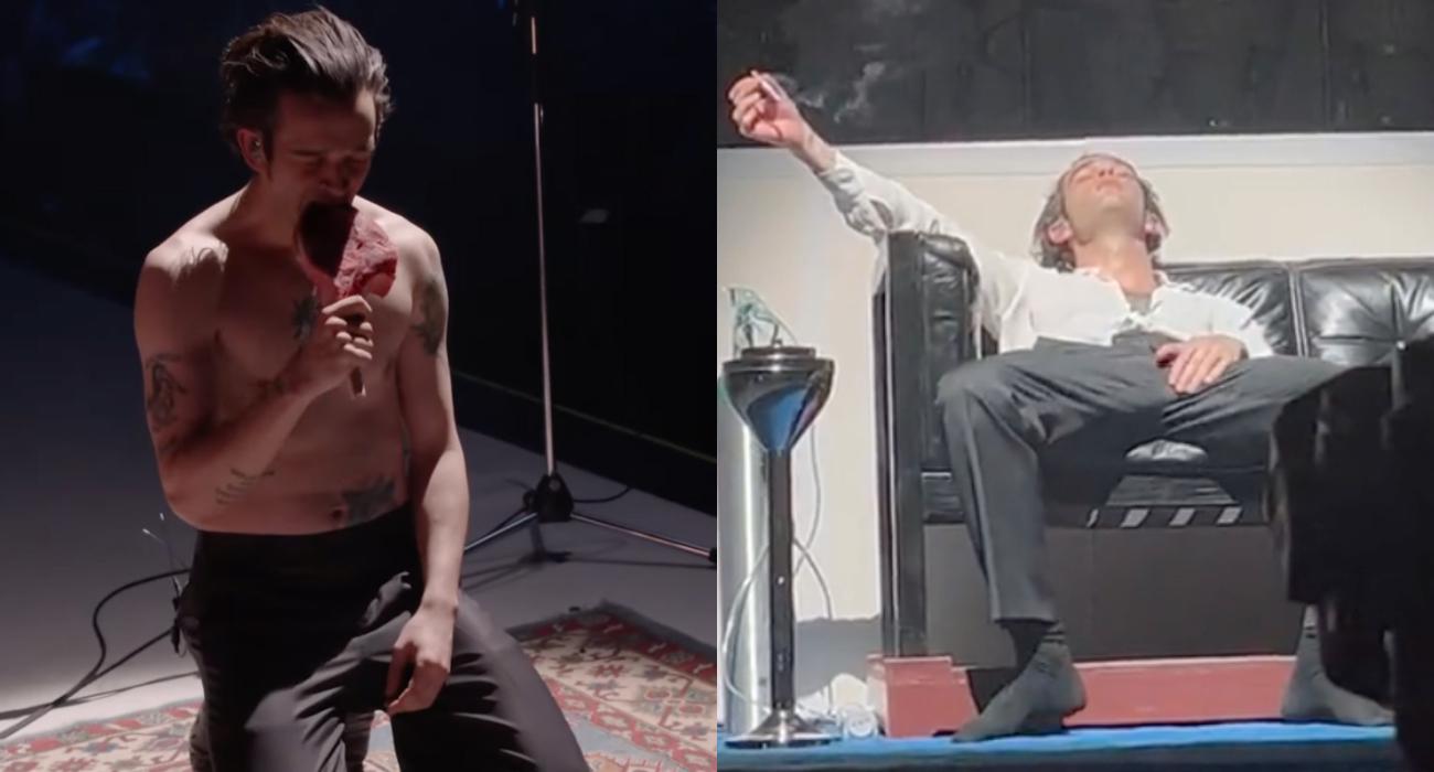 Lider The 1975 zjadł na scenie surowe mięso i udawał, że się masturbuje