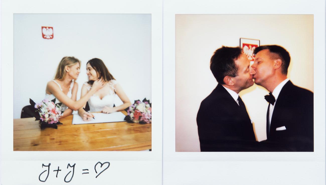 „Śluby cywilne par jednopłciowych w Polsce” – znani Polacy na ślubnych fotografiach