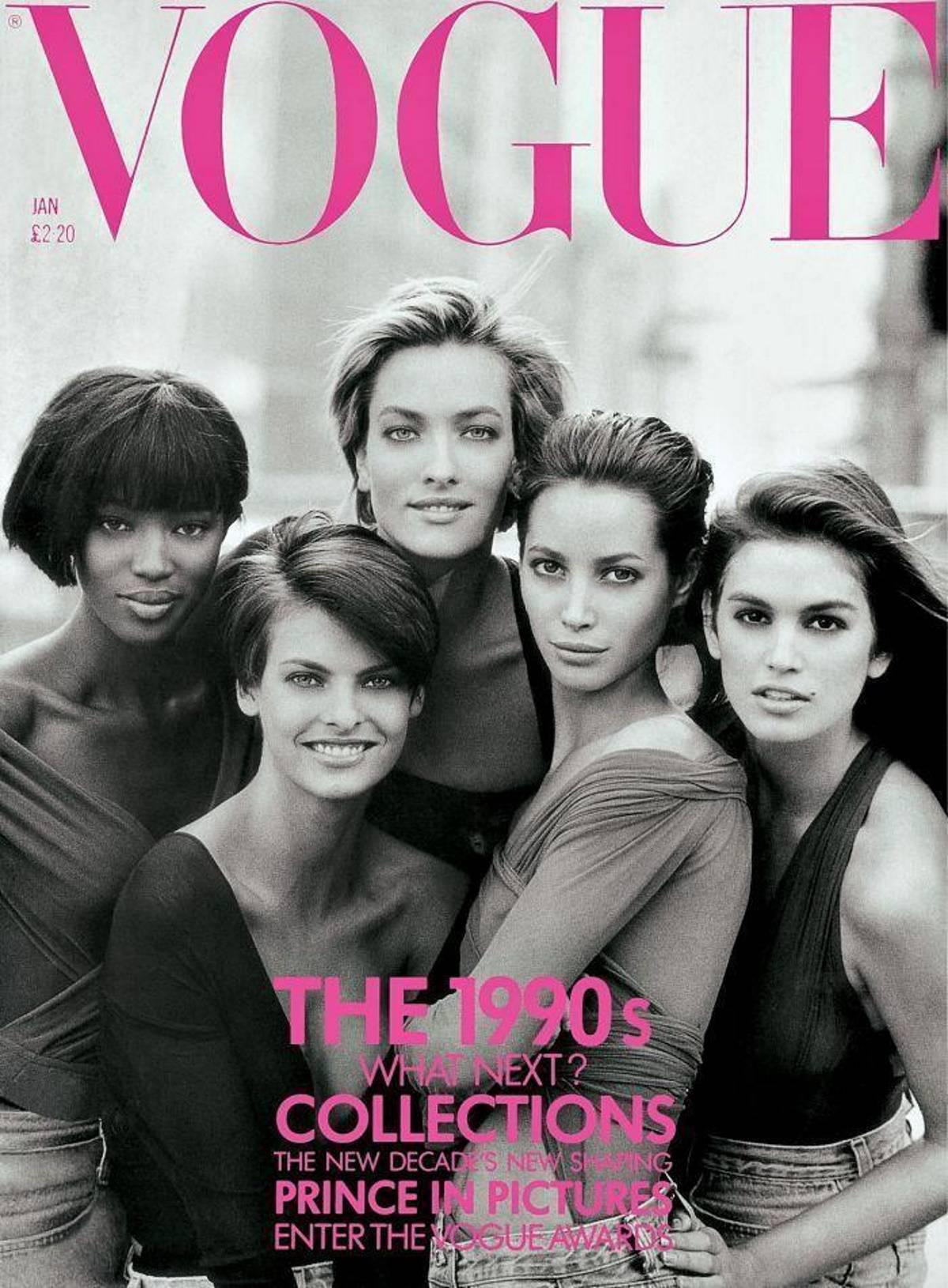 Peter Lindbergh – brytyjski Vogue, styczeń 1990