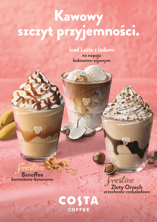 Costa Coffee ma rozwiązanie na upalne dni: zimna, mleczna pianka do klasycznych kaw