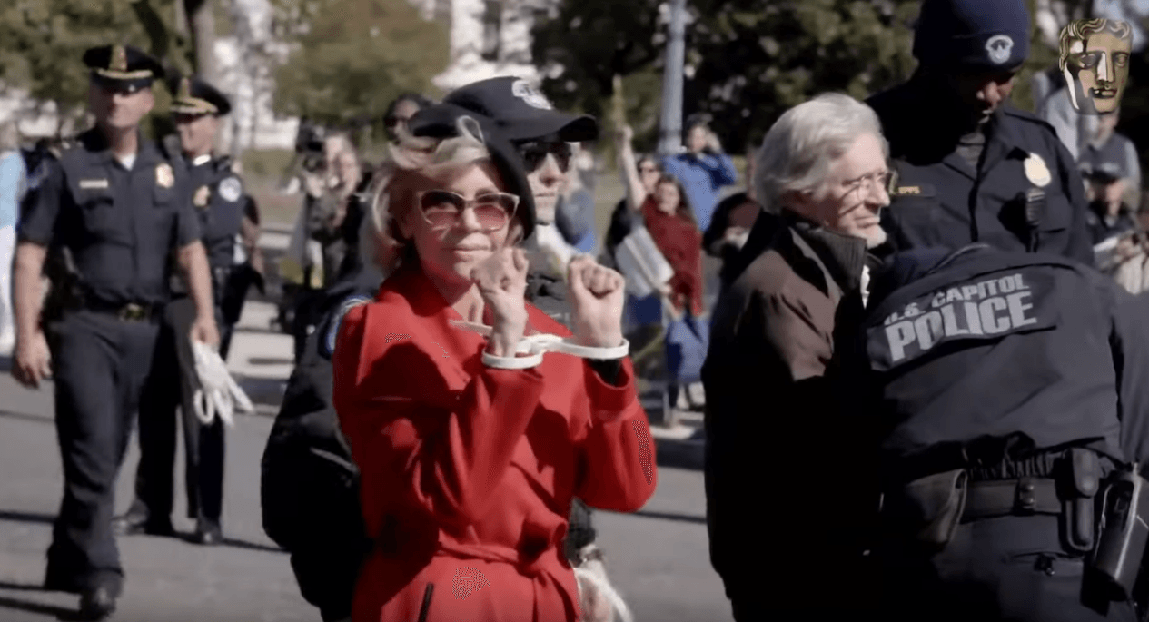 Jane Fonda podziękowała za nagrodę BAFTA w kajdankach. Legenda kina twarzą strajków klimatycznych