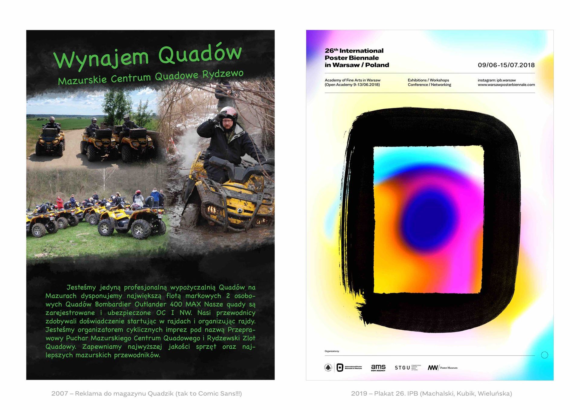 Nikt nie rodzi się geniuszem. Zobaczcie prace sprzed lat autorstwa projektanta i typografa Mateusza Machalskiego