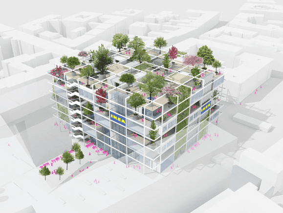 IKEA otwiera nowy sklep. Zamiast parkingu będą rośliny