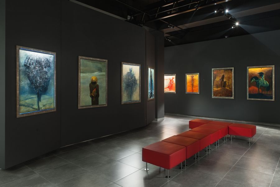 50 mrocznych obrazów Zdzisława Beksińskiego dostępnych na wystawie online