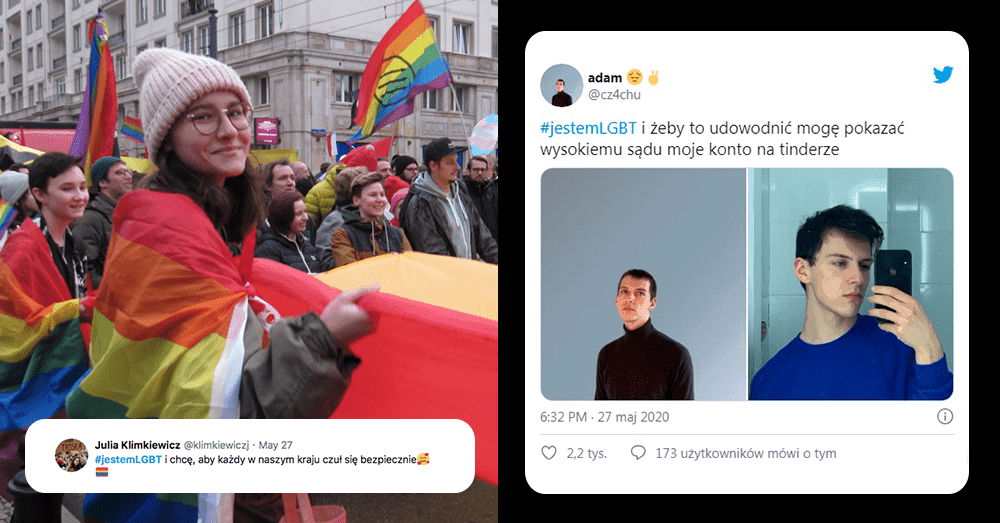 #JestemLGBT ponownie podbija Twittera. To odpowiedź na umorzoną sprawę Godek
