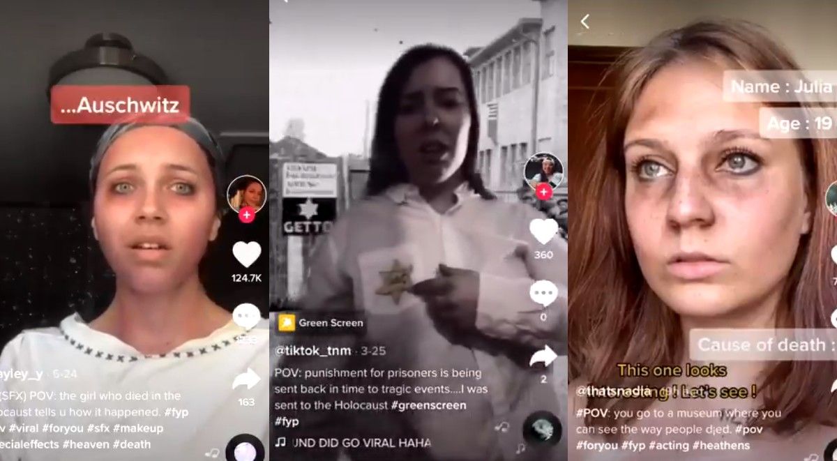 Użytkownicy TikToka udają ofiary Holocaustu. To nowy trend
