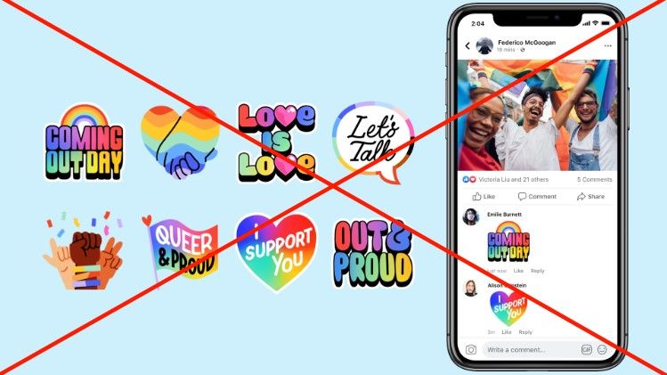 Polska obok Białorusi czy Iranu na liście krajów bez tęczowych naklejek LGBTQ+ na Facebooku