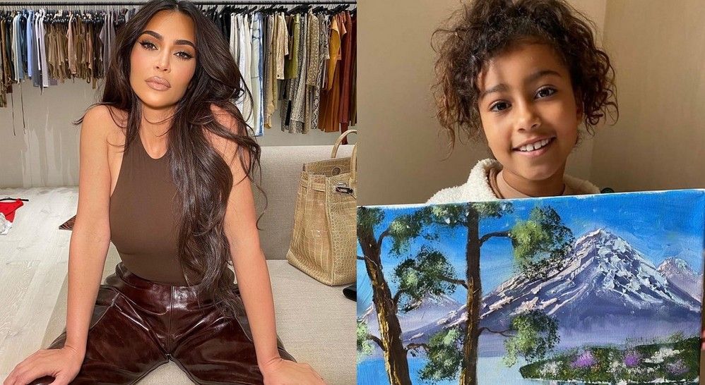 Kim Kardashian broni obrazu, który namalowała jej córka