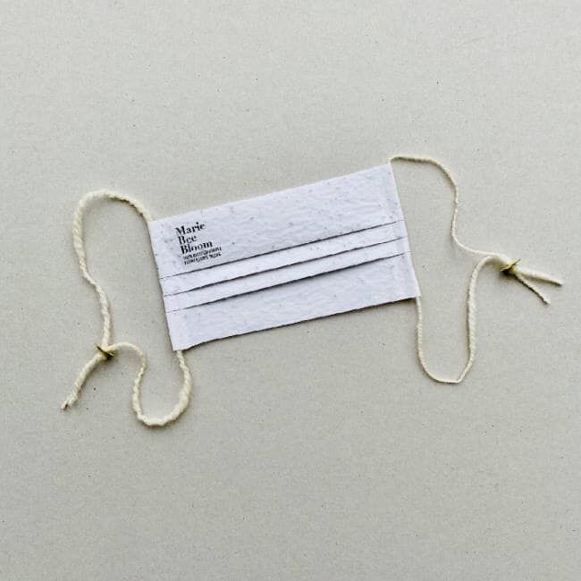 Te maseczki nie tylko są w pełni biodegradowalne, ale także... zakwitną!