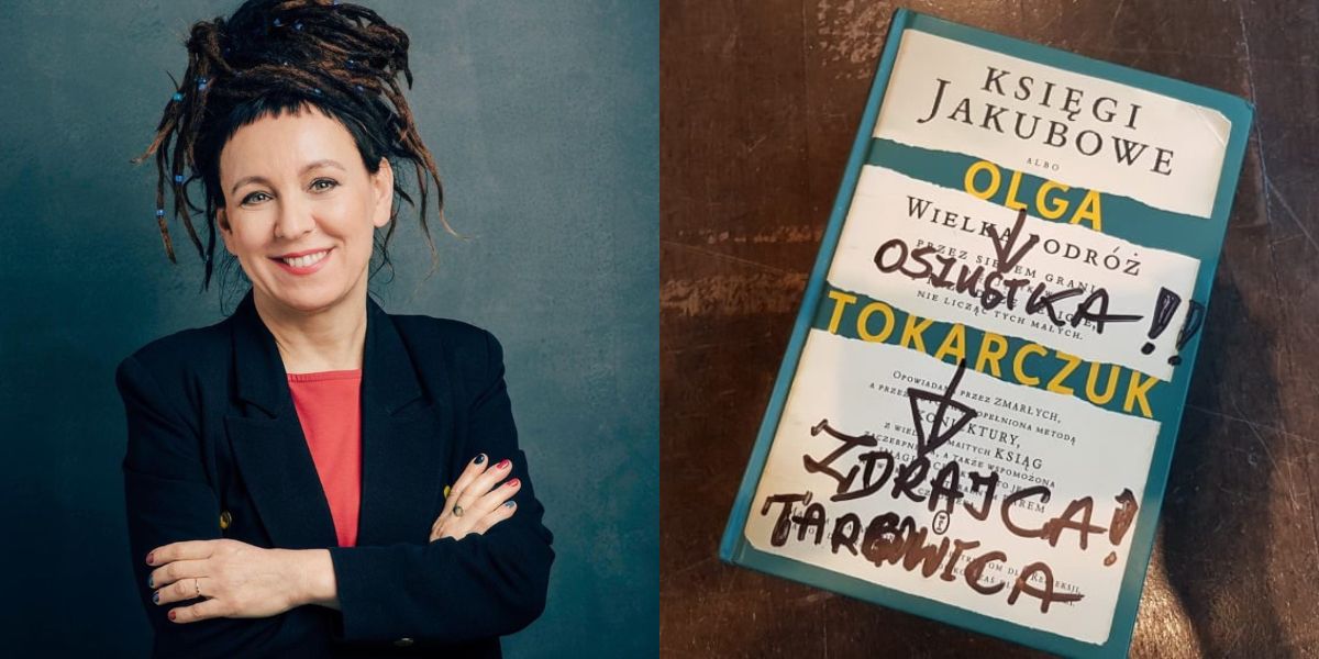 „Za takie czyny idzie się do piekła". Wkurzeni prawicowcy odsyłają Tokarczuk zniszczone książki