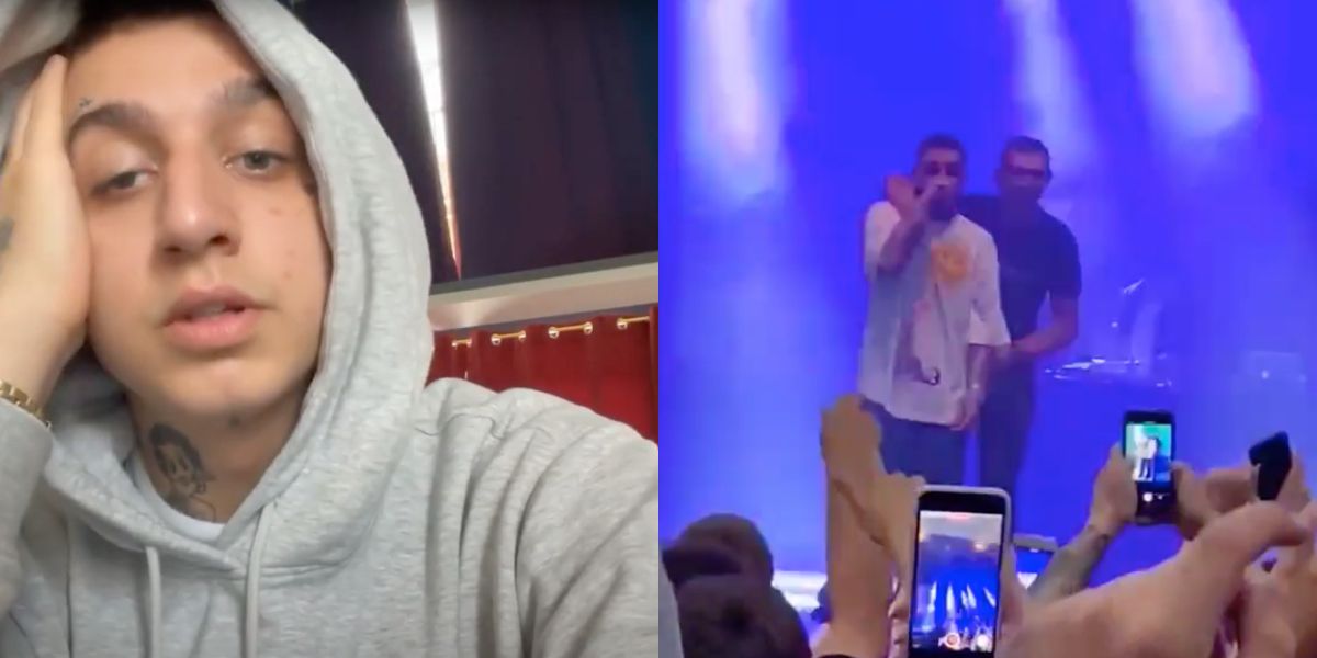 Raper nazwał fana „cwelem" i „pedałem", bo wtargnął na scenę. Teraz przeprasza