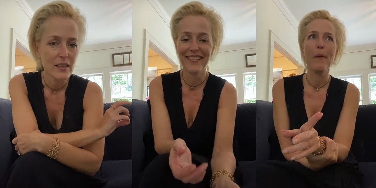 Gillian Anderson rezygnuje z noszenia staników. „Są kurewsko niewygodne"