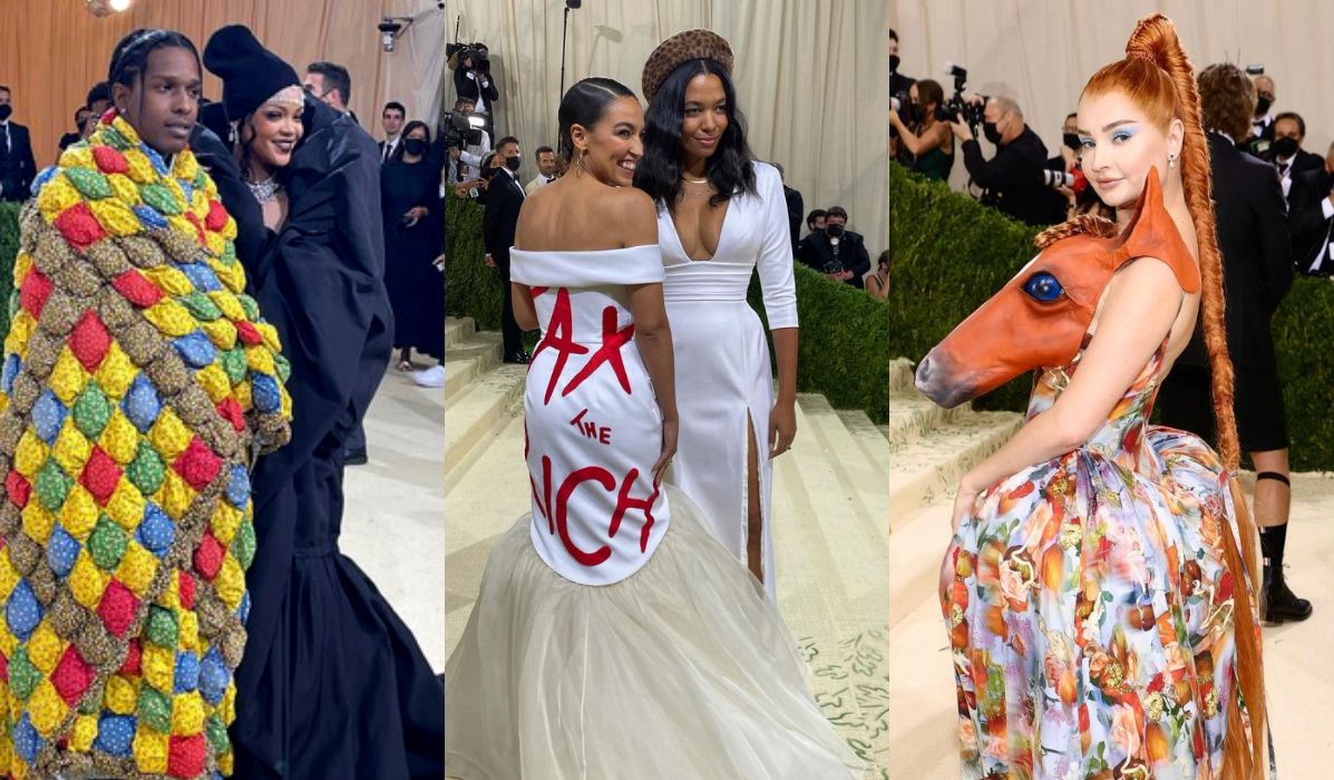 10 najciekawszych kreacji z MET Gali 2021. Dziki zachód, Dementorzy i przekaz polityczny