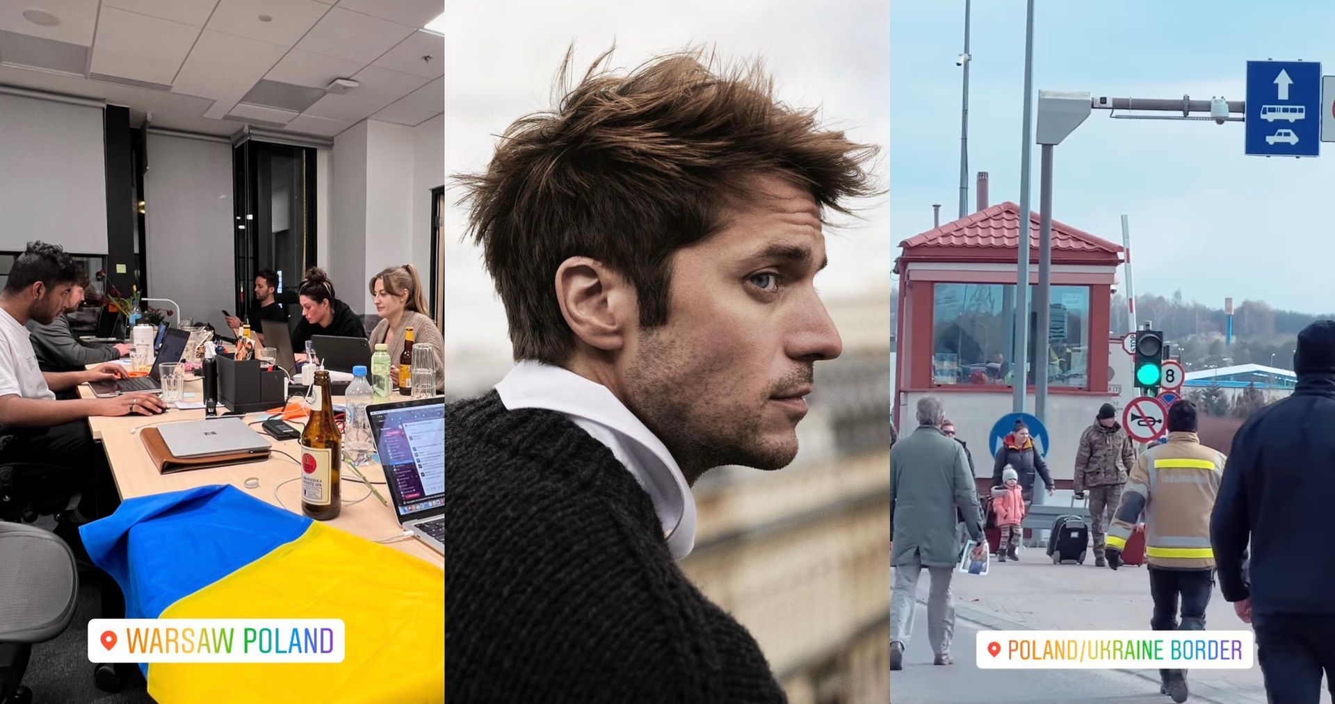 Aktor znany z „Emily w Paryżu” przyleciał do Polski, by pomagać ofiarom wojny w Ukrainie