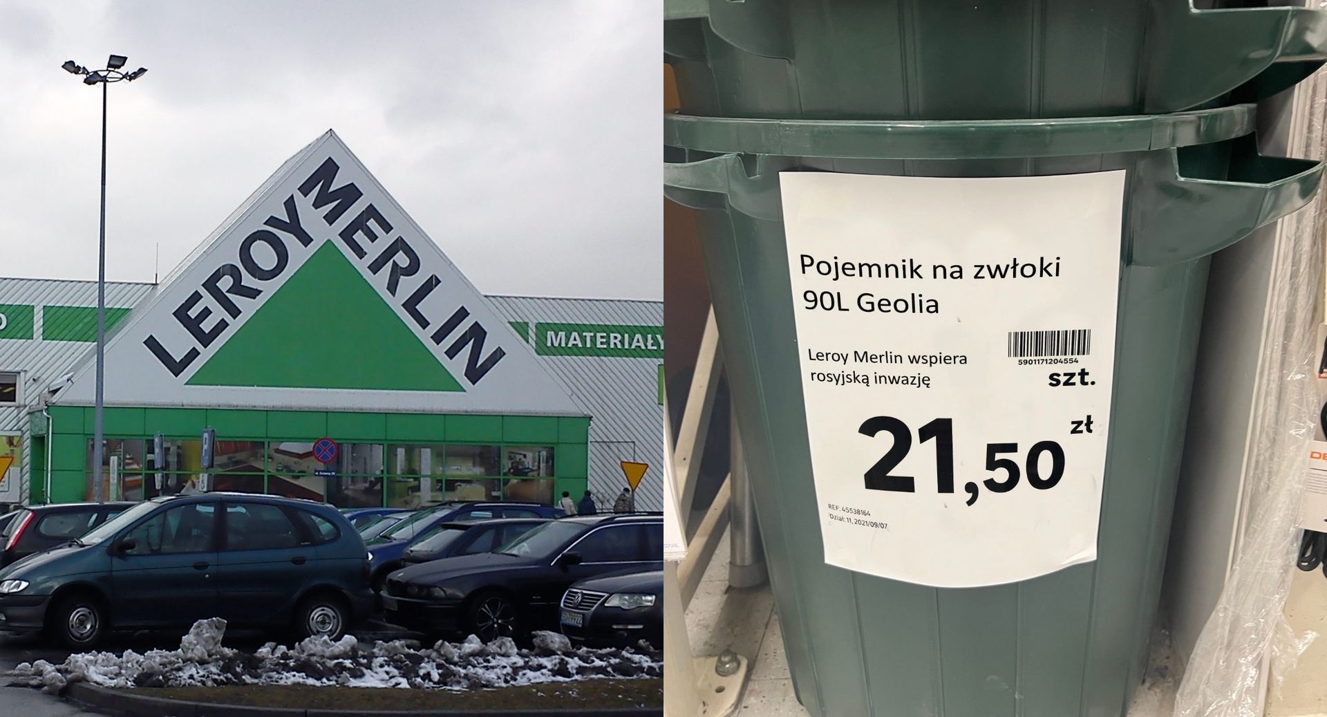 „Pojemnik na zwłoki” do kupienia w Leroy Merlin. Trwa viralowa akcja bojkotowania sklepu, który nie wyszedł z Rosji