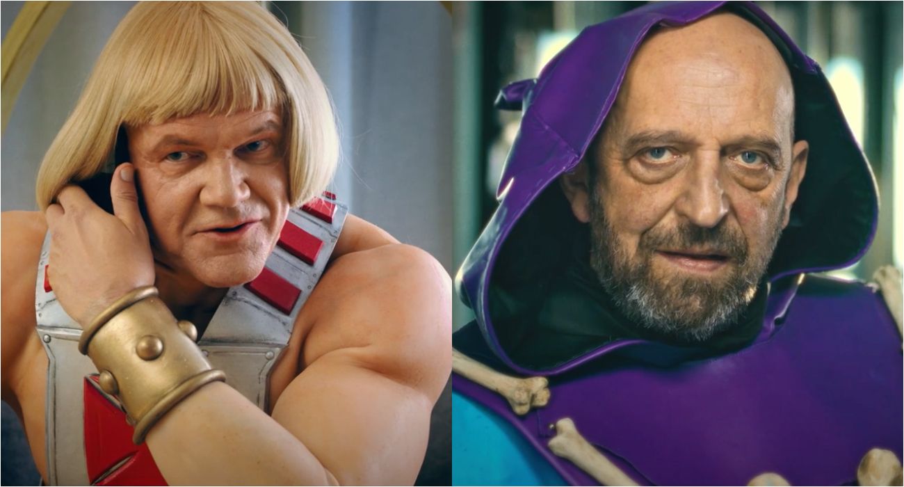 Cezary Pazura i Janusz Chabior jako He-Man i Szkieletor. Brawo, tak się robi reklamy!