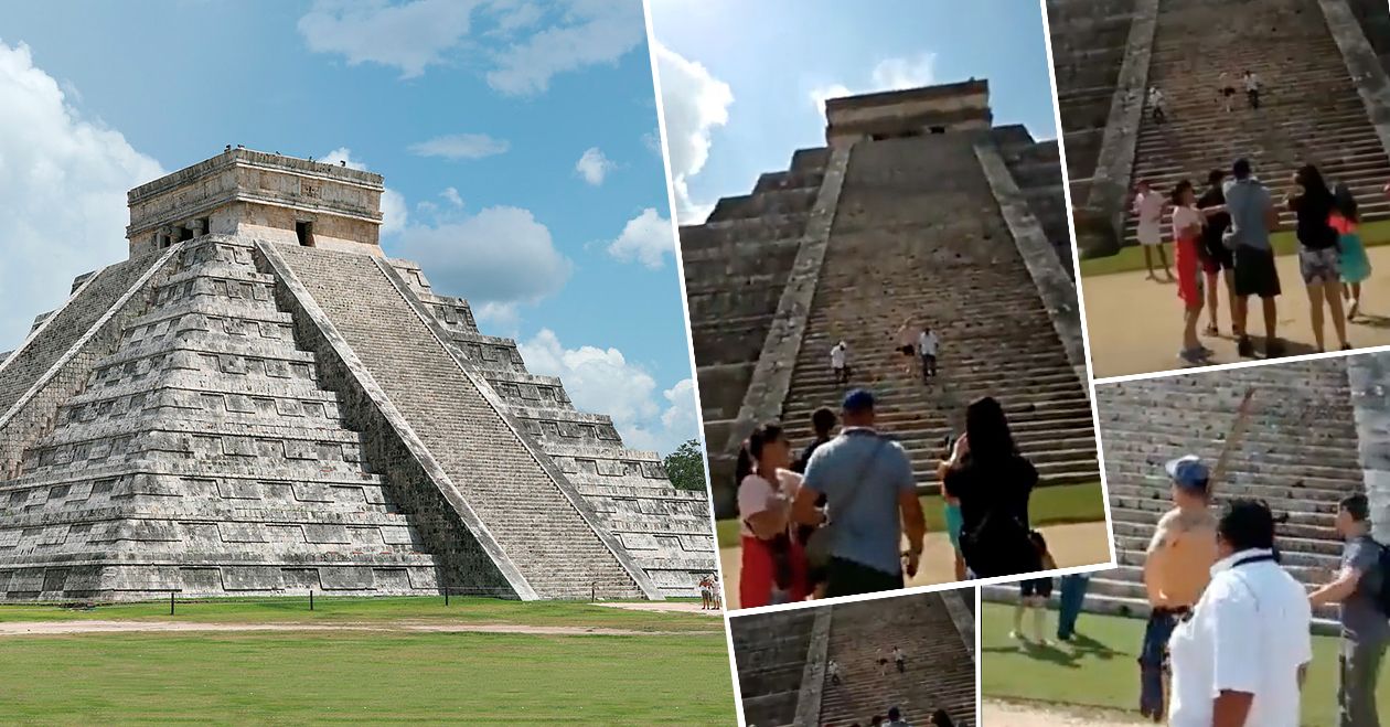 Polak w Meksyku. Wszedł na piramidę, oberwał kijem i trafił do aresztu [WIDEO]