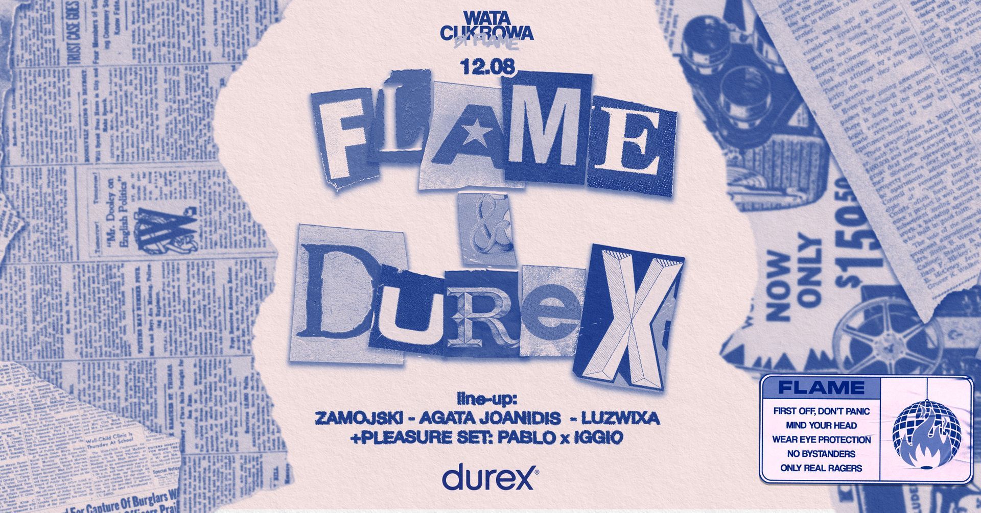 Najprzyjemniejsza impreza tego roku: DUREX x FLAME. Odwiedź Pleasure Spot i wpadnij na balangę w Lunaparku w najbliższą sobotę!