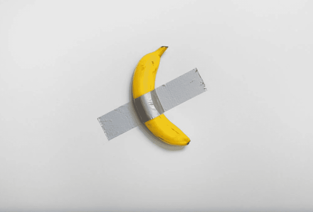 Banan przyklejony taśmą do ściany. Dzieło sztuki sprzedane za miliony