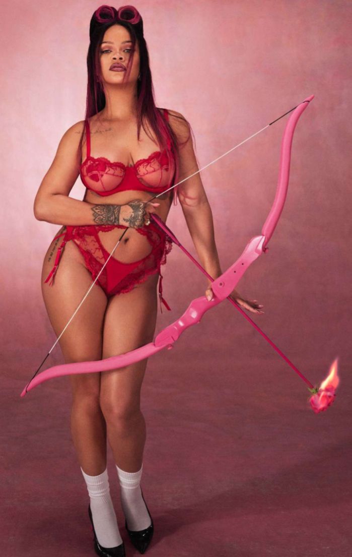 Rihanna jako seksowna bogini miłości w walentynkowej sesji [FOTO]