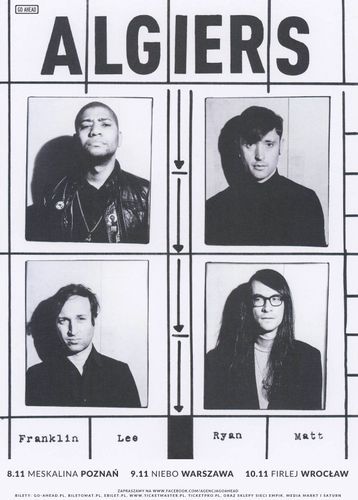 Zaangażowana politycznie grupa Algiers zagra trzy koncerty w Polsce. Brawurowo łączą rocka, post-punk i industrialną elektronikę