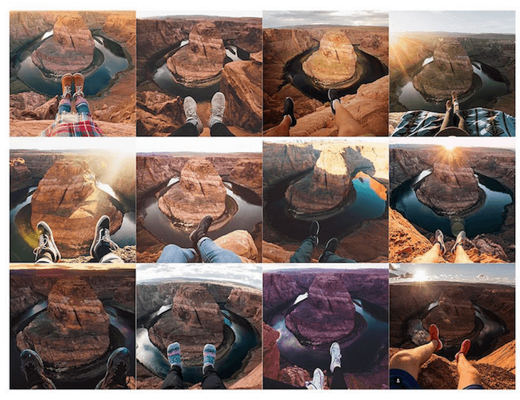 Artystka efektownie pokazała wtórność pozornie wyjątkowych ujęć