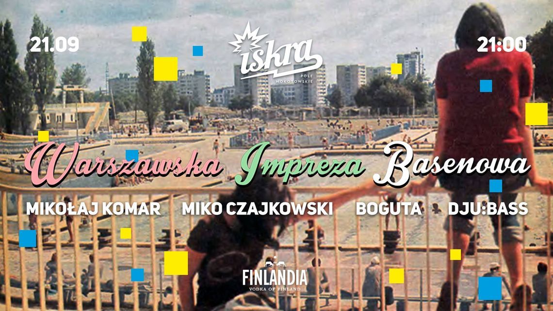 Impreza basenowa na zakończenie lata rodem z lat 70. ubiegłego wieku!