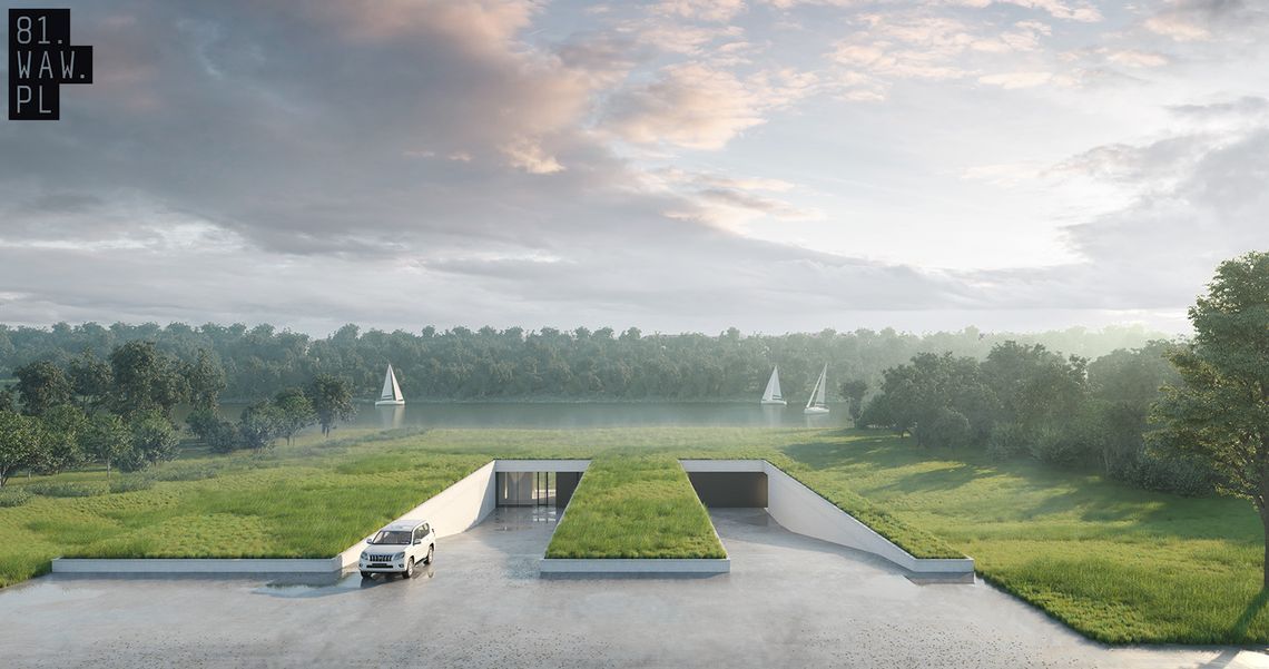 Dom ukryty na łące to niezwykły projekt warszawskiej pracowni architektonicznej