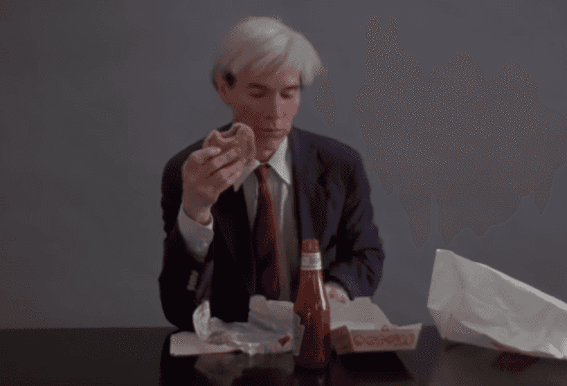 32 lata po swojej śmierci Andy Warhol reklamuje Burger Kinga