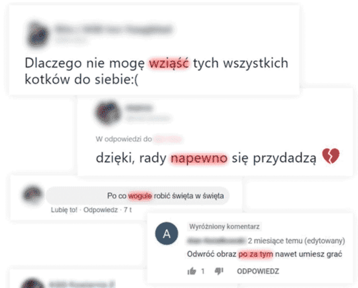 100 najczęstszych błędów językowych w polskim Internecie. Powstał raport o kondycji ortografii w sieci