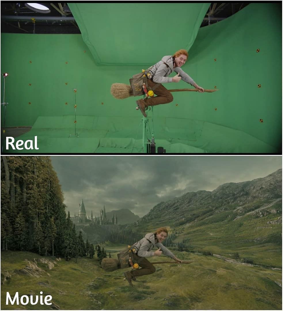 Słynne filmy przed użyciem efektów specjalnych i po. Zestawienie kadrów robi wrażenie