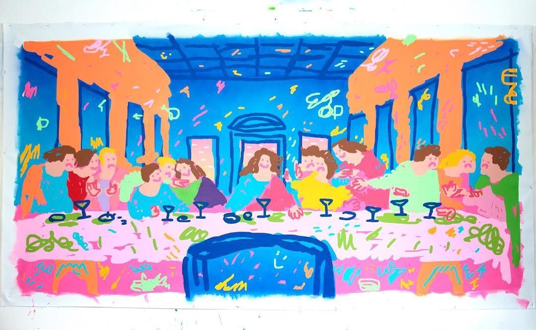 Arcydzieła malarstwa w pstrokatych i celowo nieporadnych wersjach od zbuntowanego artysty