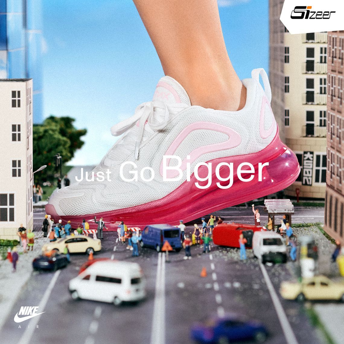 Poczuj się wielki dzięki akcji Sizeer i Nike, której bohaterem jest najnowszy model Air Max 720