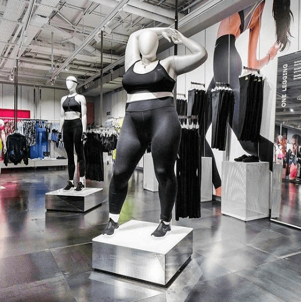 Nike zaprezentował manekiny plus size i wywołał burzliwą dyskusję