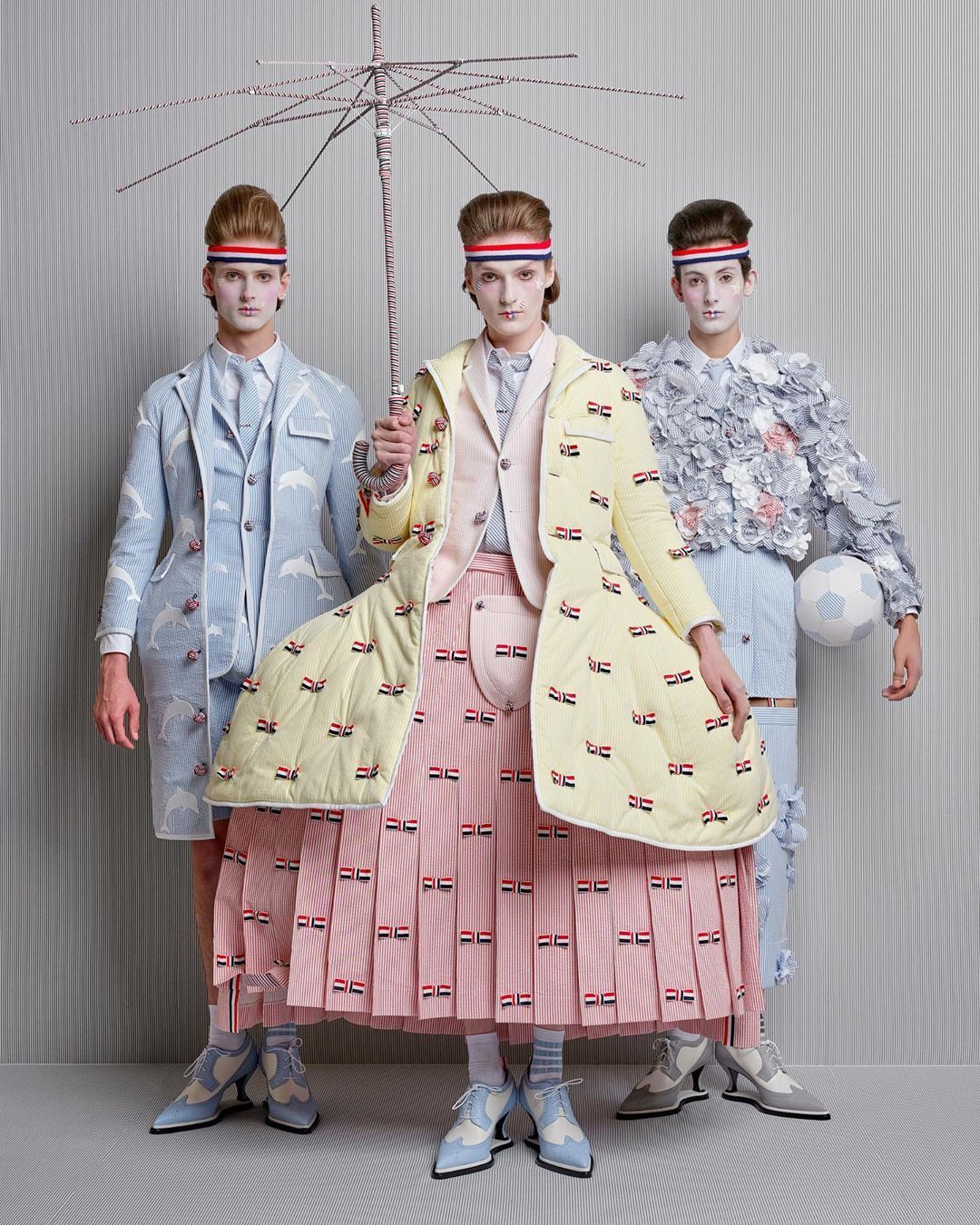 Niesamowity pokaz kolekcji Thoma Browne'a w formie baletu z elementami sportu i XVIII-wiecznej estetyki