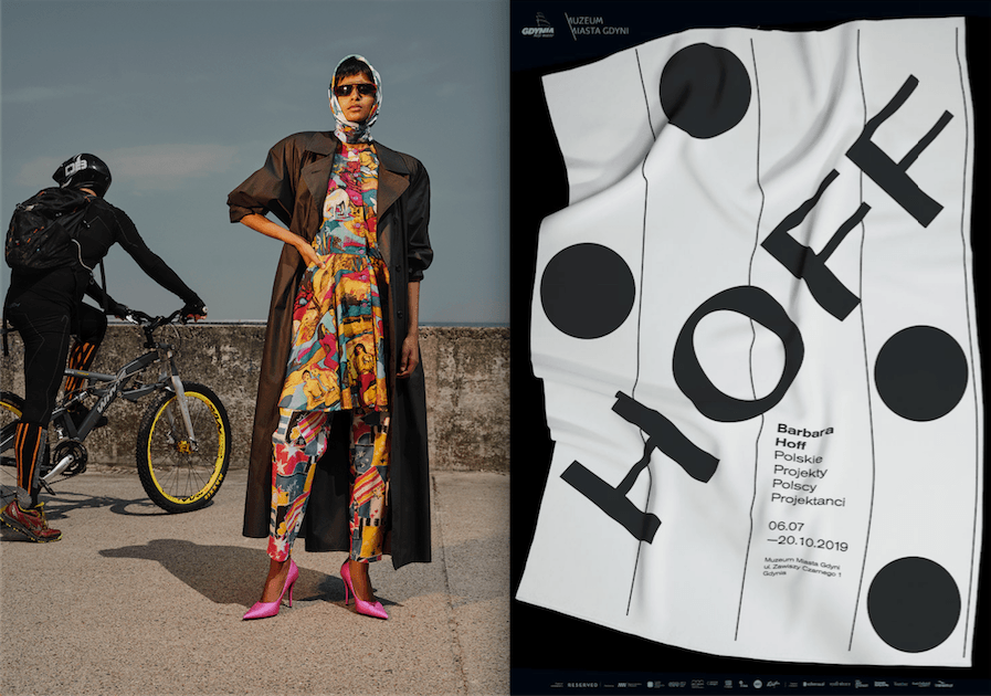 Znakomita wystawa projektów Barbary Hoff. Towarzyszy jej sesja Zuzy Krajewskiej, ukazująca kultową PRL-owską markę w nowoczesnym wydaniu