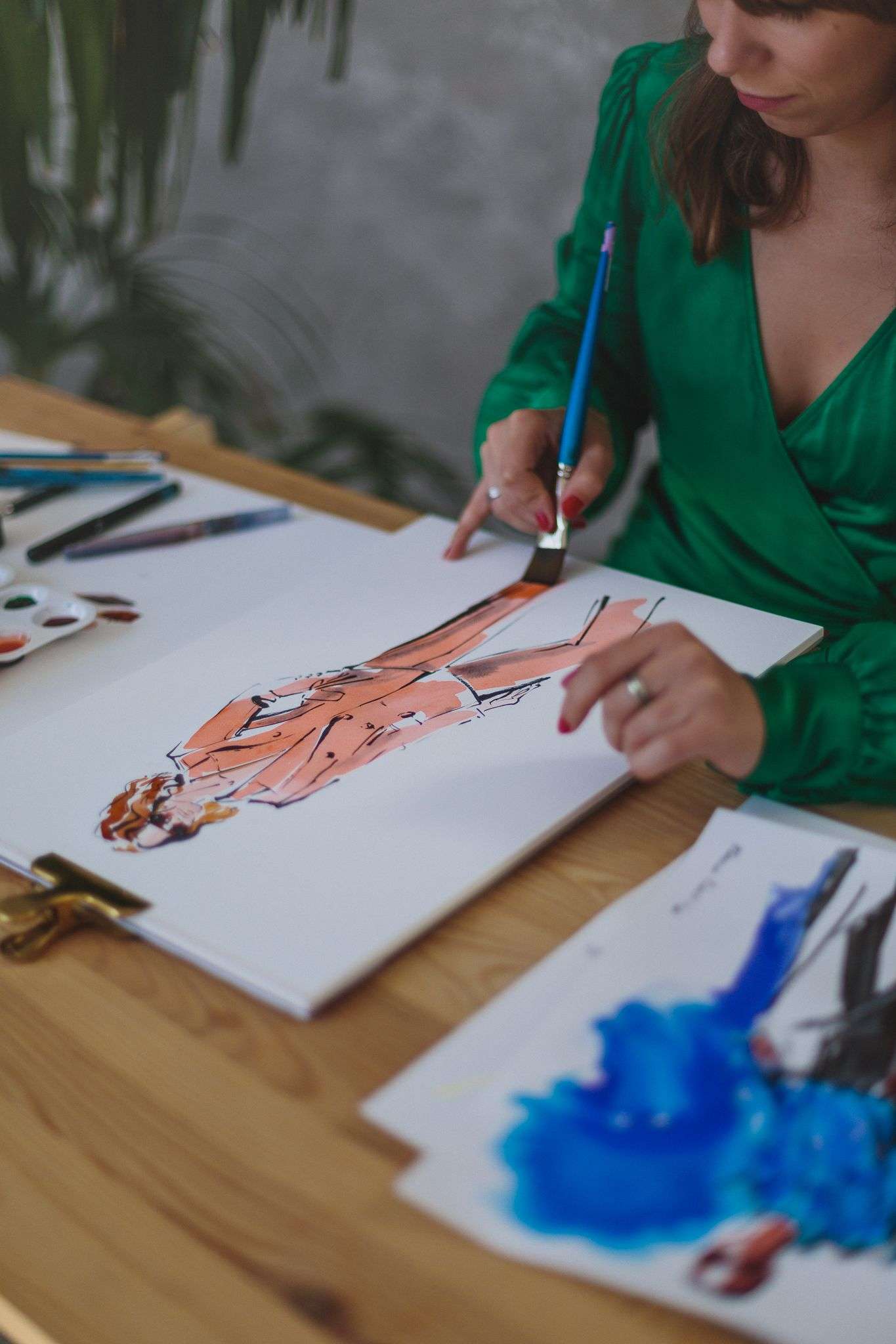 Ilustratorka Elena Ciuprina i Magda Jagnicka przygotowały live art ze stylizacjami, który przyciągnął 50 tys. osób