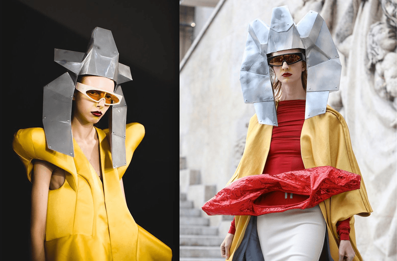 Rick Owens na Paris Fashion Week: kosmici wylądowali w mitycznej krainie Azteków