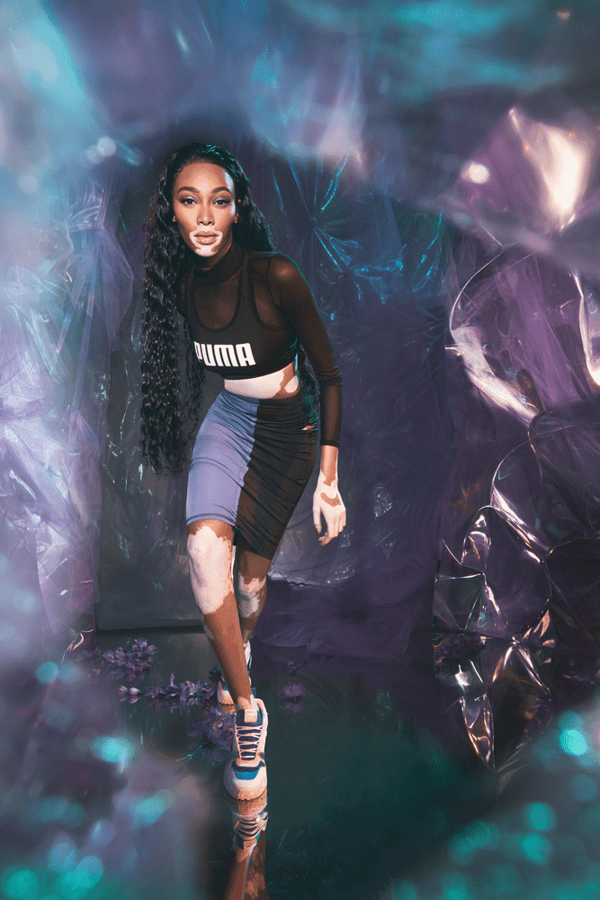 Piękna Winnie Harlow, supermodelka z bielactwem, twarzą najnowszej kampanii PUMA
