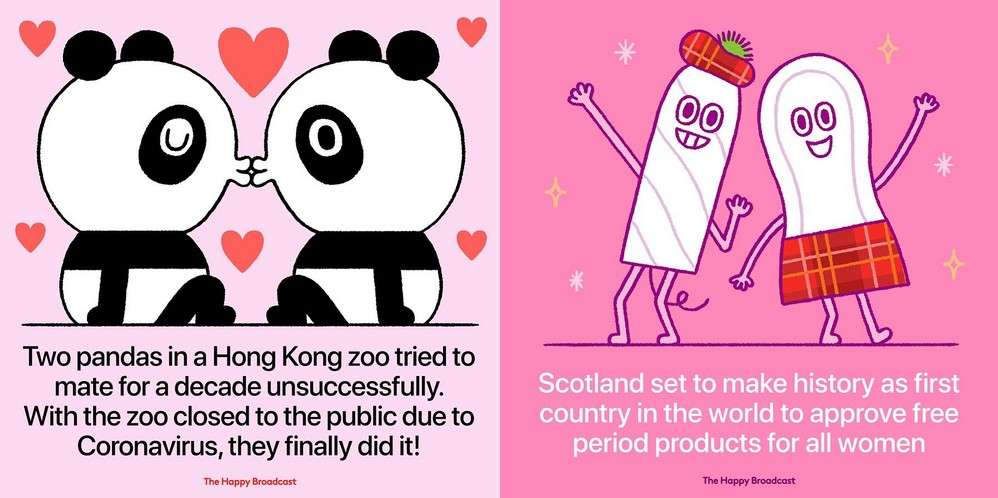 20 grafik ukazujących pozytywne wydarzenia z 2020 roku. Ich twórca również miał go dość