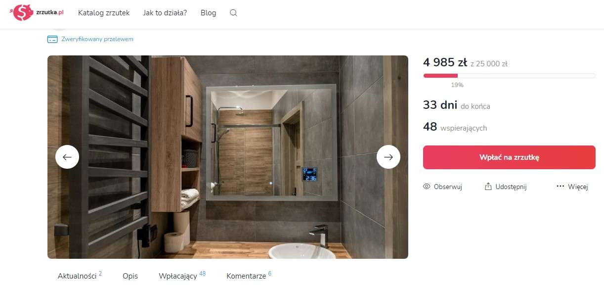 Zbiera na utrzymanie apartamentów w Warszawie. Wcześniej wynajmował 17 mieszkań