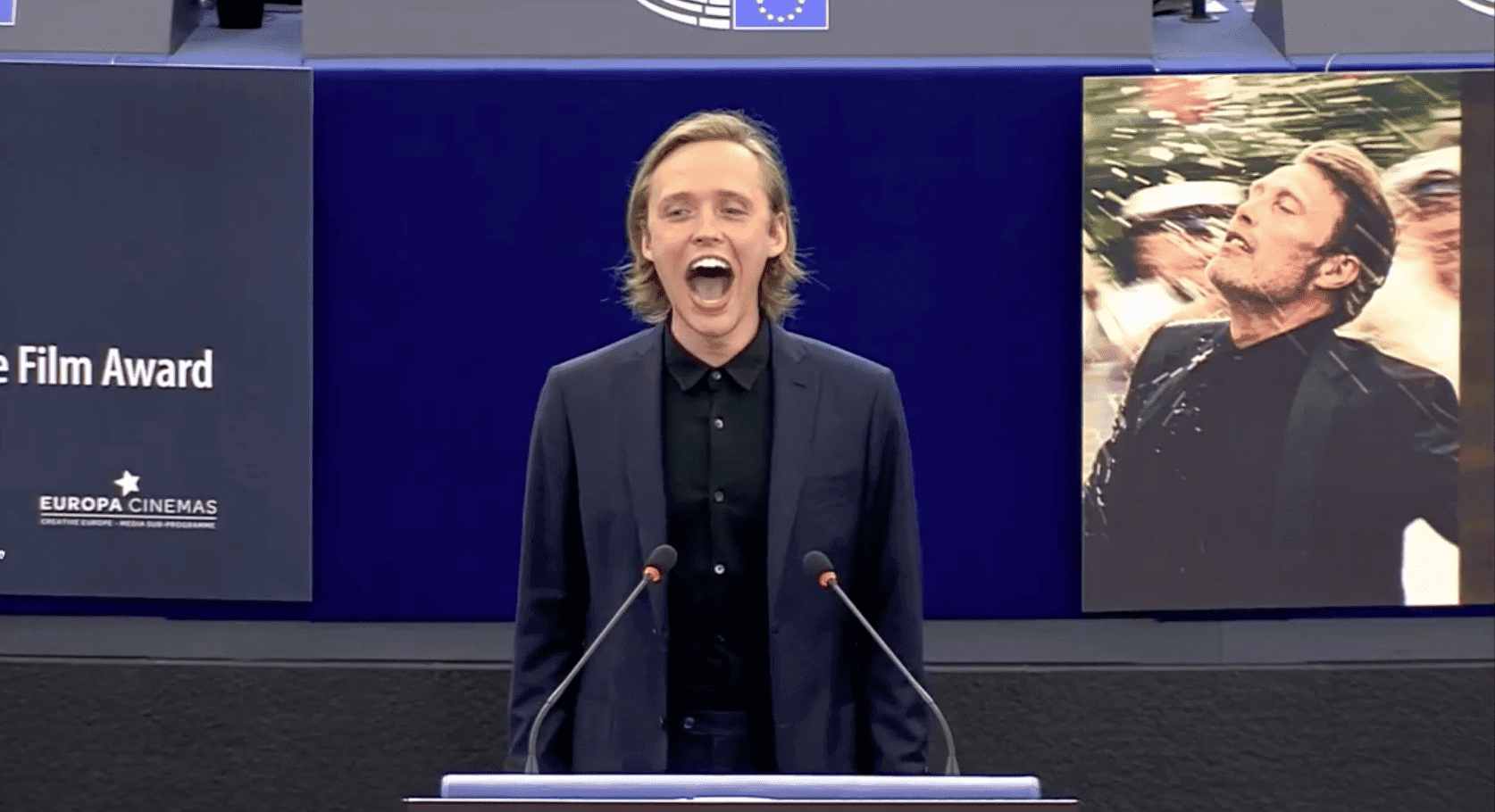 Bartosz Bielenia przez minutę krzyczał w Parlamencie. To znak solidarności z Białorusią