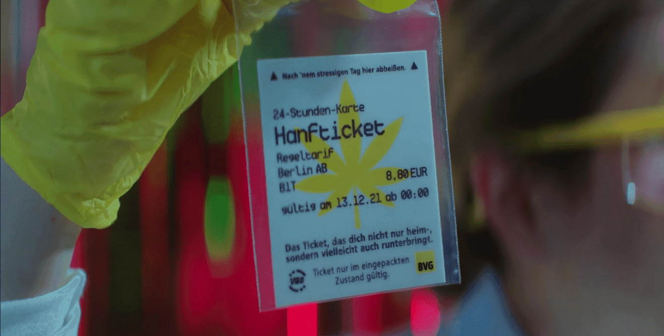 Berlińskie metro wprowadziło jadalne bilety. Z olejkiem konopnym, żeby się nie stresować