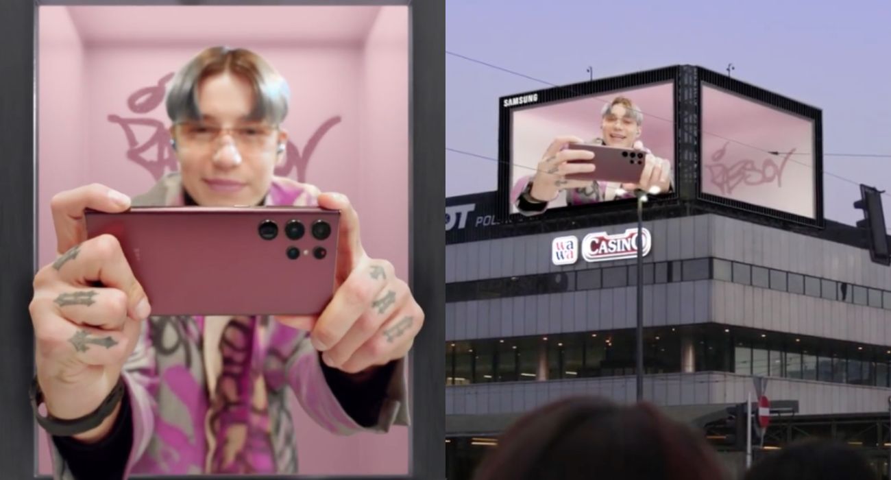 Samsung i Żabson łączą siły w pierwszej outdooroowej reklamie 3D w Polsce