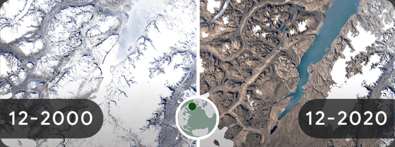 Dziś Dzień Ziemi. Z tej okazji Google pokazuje skutki zmian klimatycznych