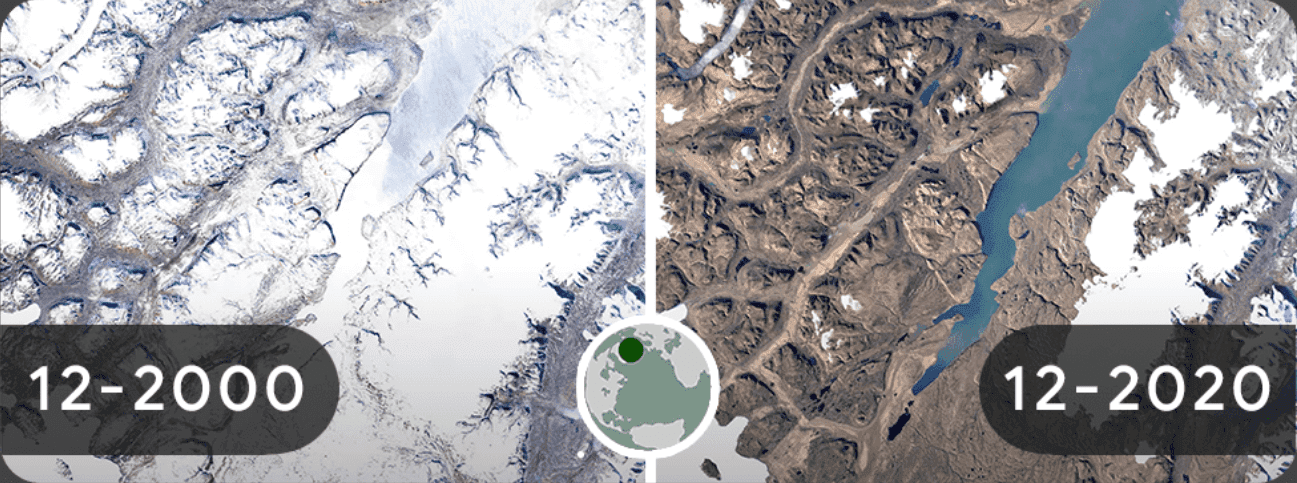 Dziś Dzień Ziemi. Z tej okazji Google pokazuje skutki zmian klimatycznych