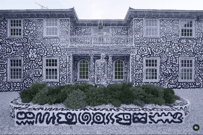 Brytyjski artysta pokrył doodlami swój dom wart 1,5 mln dolarów