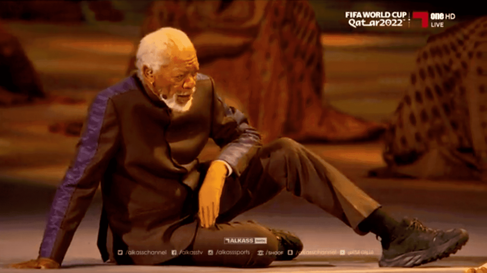 Morgan Freeman otworzył Mundial w Katarze. Fani: „Masz krew na rękach”