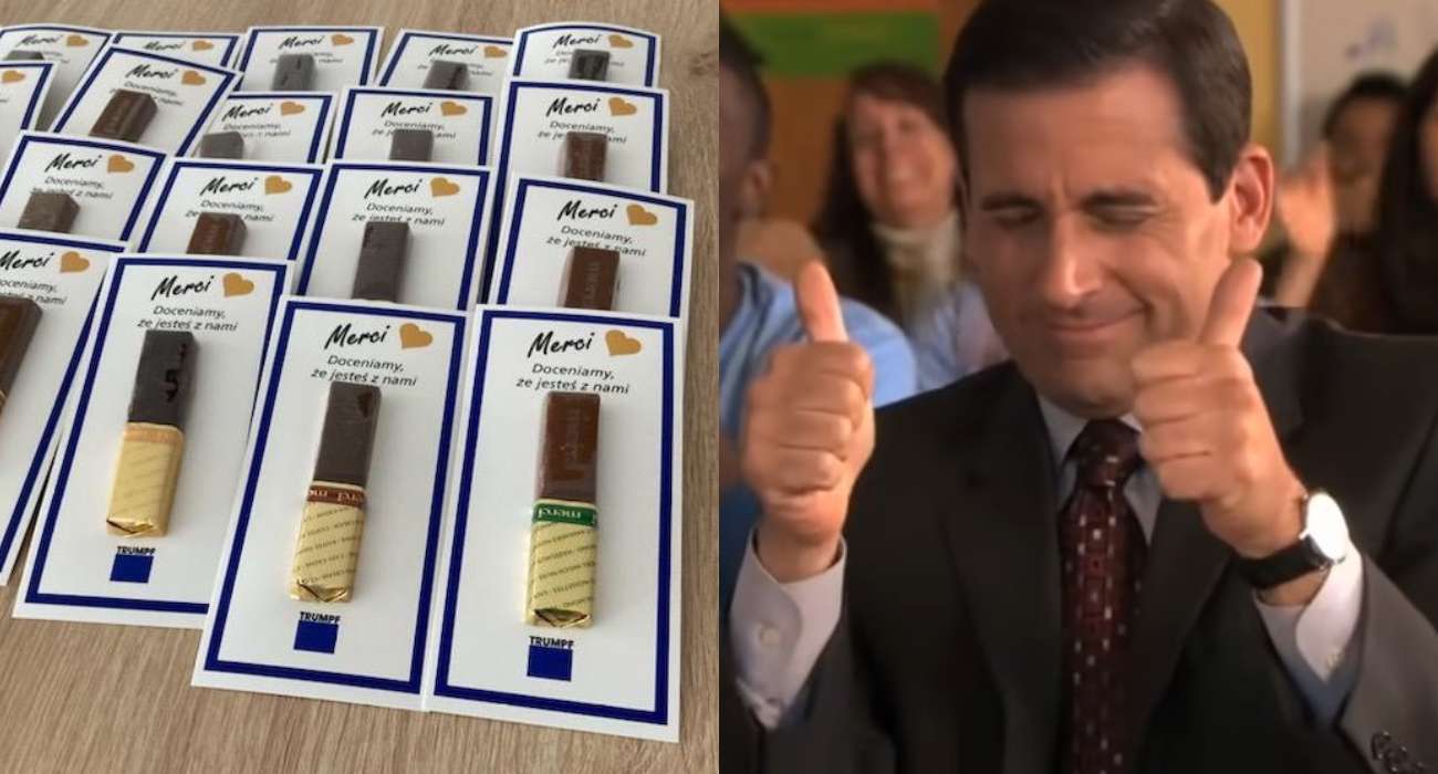 Firma dała pracownikom po jednej czekoladce Merci „w ramach uznania” . W sieci burza